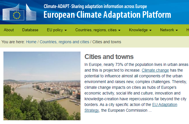 Kép forrása: http://climate-adapt.eea.europa.eu/countries-regions/cities