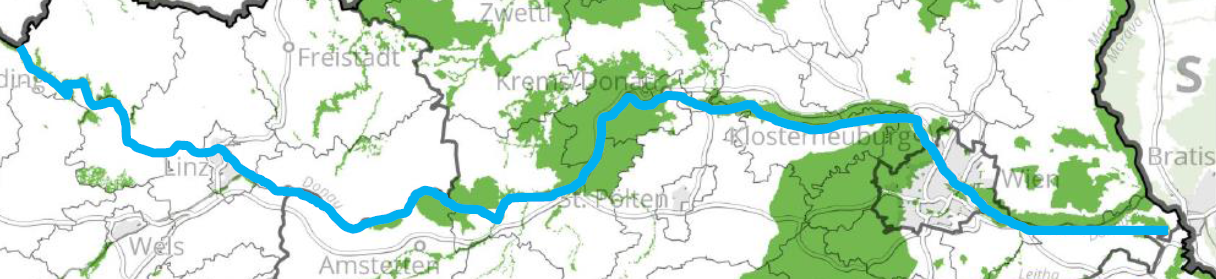 Védett területek a Duna mentén (Natura 2000, nemzeti parkok stb.)