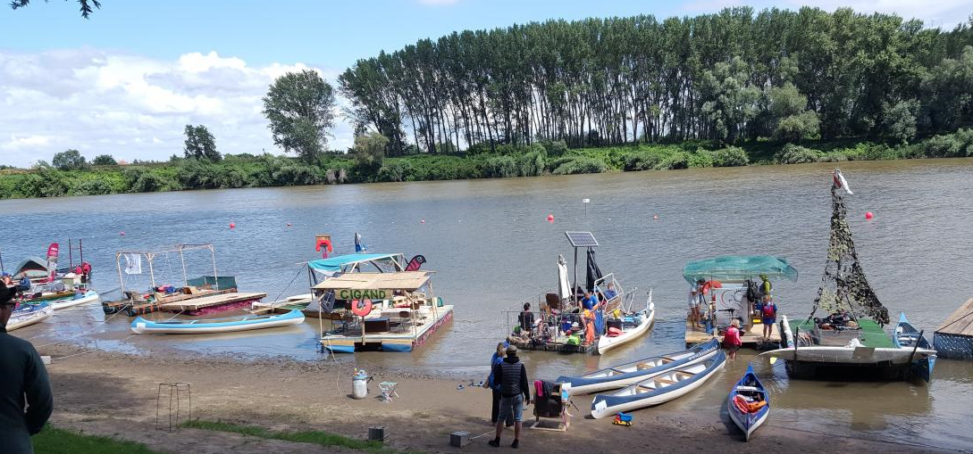 Plastic Cup event at Tisza River